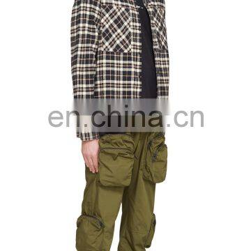 DiZNEW Wholesale Long Cargo Big Pocket Cotton Blank Pants Men photo-5