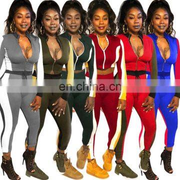 2020 China Factory Blank Velvet Tracksuits for Women New Design Track Suit Tracksuit Custom photo-3