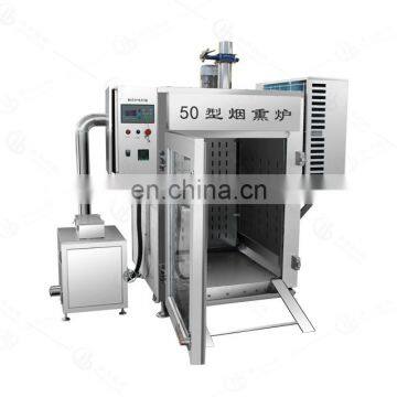 50kg/batch High Capacity Meat Smoking Machine Smoke House Smoking Boiling Food Machine