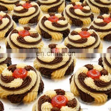 Three Colors Automatic Cookies Machine Cookies Production Line
