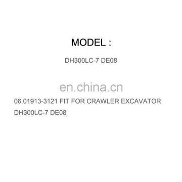 DIESEL ENGINE PARTS BOLT ASSY M8X50 06.01913-3121 FIT FOR CRAWLER EXCAVATOR DH300LC-7 DE08