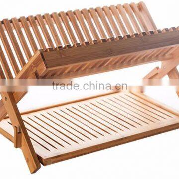 Accept OEM Bamboo Dish Rack,bamboo Bowls Rack