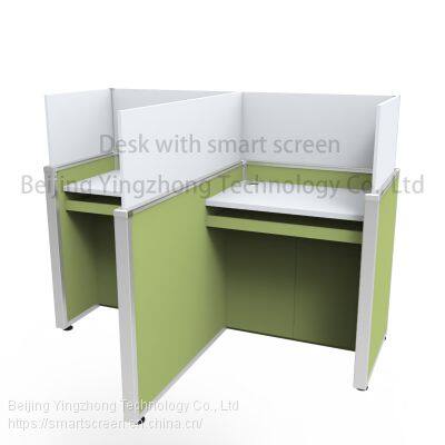 Height Adjustable Office Computer Desk Anti-peeping Study Carrel Desktop Panels Test Center Table Library Cubicle photo-4