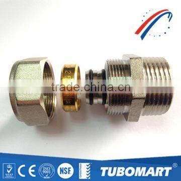 Hot sale high quality plumbing fitting brass screw fittings for pex al pex pipes with factory price