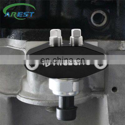 Carest CNC LS Oil Pressure Sensor Adapter Port /Cooler Adapter Aluminum Dual 1/8 NPT Out LS1 LSX LS2 LS3 5.3 6.0 Engine