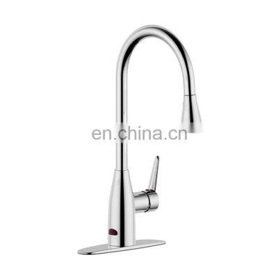 Water Saving Pull Out Smart Infrared Kitchen Faucet With Sensor