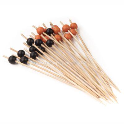 Decorative Sports Ball End Bamboo Picks Skewers for Catered Events, Holiday's, Restaurants or Buffets Party Supplies