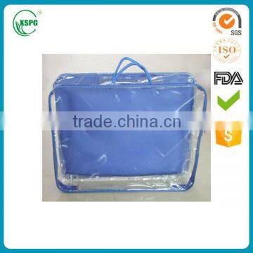 High quality clear pvc zipper quilt, pillow bag wholesale