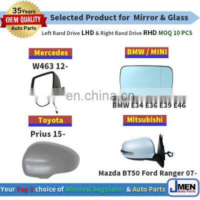 Jmen 1718100121 Mirror Glass for Mercedes Benz R230 R171 04-11 Wide Angle Left With Backing Plate photo-3