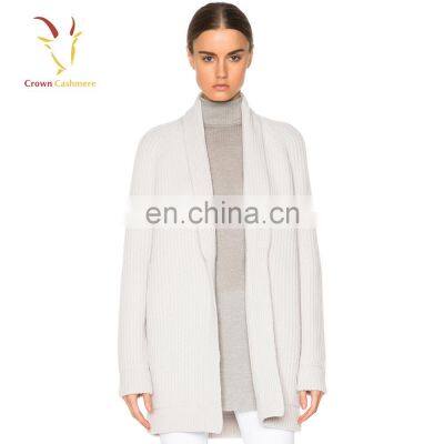 Женская модная безкнопочная кардиган-джемпер, зимний шерстяной пальто, крупноячеистый кардиган photo-2