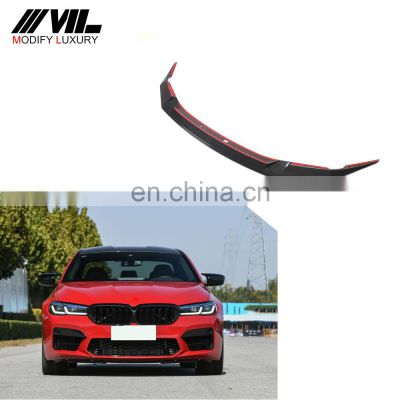 Modify Luxury 5 Series F90 Dry Carbon Fiber Car Front Spoiler Bumper for BMW F90 M5 Sedan 4-Door 2021