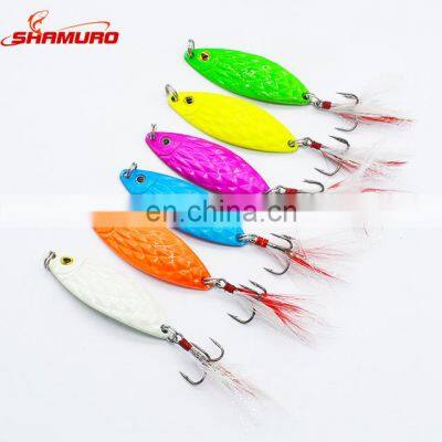 High Quality 4.5cm 10g New Design Colorful Metal Spoon Fishing Lure