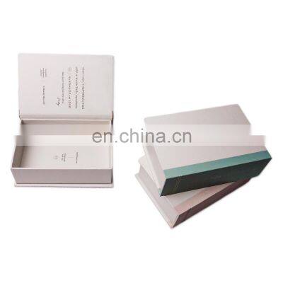 Promotion A5 Size Book Shape Empty Paper Hard Gift Box Wholesale Flavouring Cosmetic Paper Board Foldable Gifts Packaging