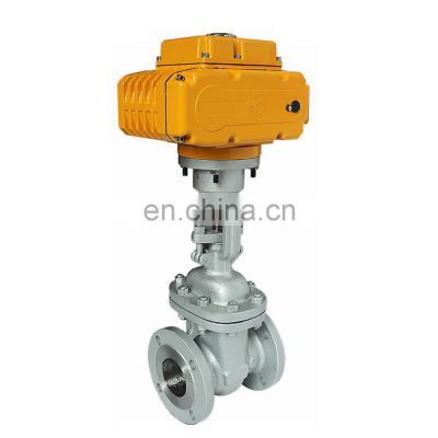 COVNA Cast Steel Motorized Electric Gate Valve Class 150 ANSI Flange On Off Type Two Ways