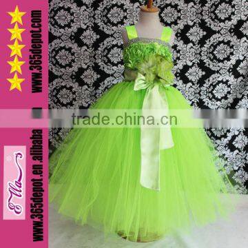 New Coming Rosette Top Tutu Dress Soft Tulle Dress With Big Bow