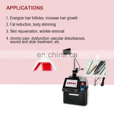 Led 650nm Laser Diode Hair Regrowth With Hair Follicle Detection Beauty Machine Anti Hair Loss Treatment Scalp Care System photo-2