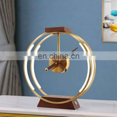 New Design Creative Clock LED Table Light with Wireless Charging Modern Bedroom Beside Lamp Desk Light For Decor