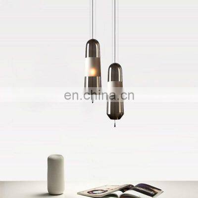 Modern LED Office Pendant Light Clear Glass Nordic Indoor Bedroom Bedside Decor Home Hotel Chandelier photo-2