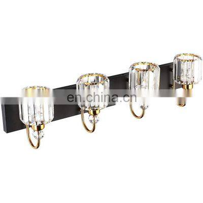 Crystal Bathroom Vanity Lights Over Mirror LED Modern Wall Lights Fixtures Stainless Steel Finish Mirror Front Light photo-4