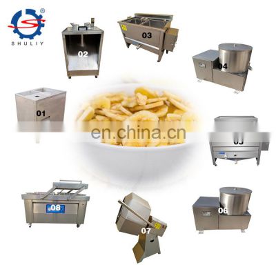 Small scale fried crispy philippine plantain chips deoiling machine banana chips production line for sale