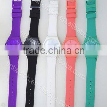 Simple silicone watch small case with various colors