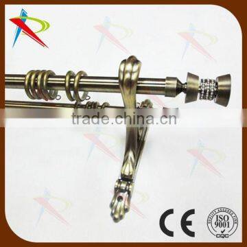 2015 latest hot sell design special design crystal finial curtain rod finials