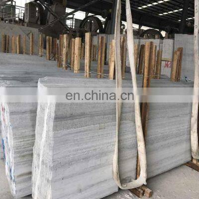 Cheap Polish Surface Grey Wooden Grain Wall Floor Gray Marble Tiles Price China