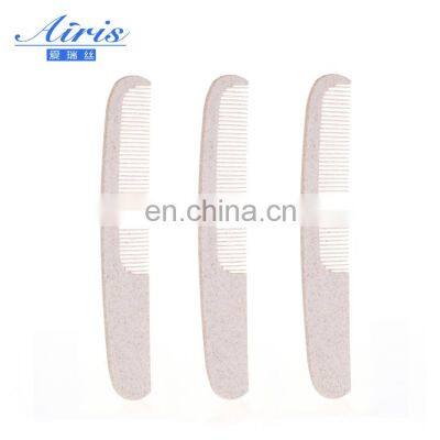 Bamboo hair straightener small straw color hair comb