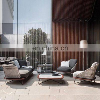 Patio Outdoor Furniture Garden Sofa Set Furniture Rattan Weaving Patio Furniture Set Outdoor Sofa Set Sectional Couches Sofa photo-3