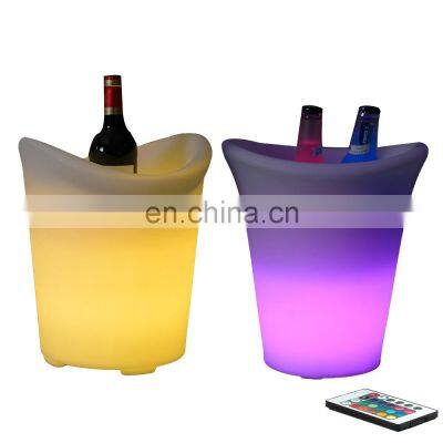 wholesale wine vodka whiskey Large Capacity Waterproof  Colors Changing Champagne Wine Drinks Beer Bucket Power