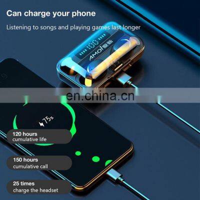True BT 5.0 1500mAh Earbuds Wiresto Earbuds F9 photo-3