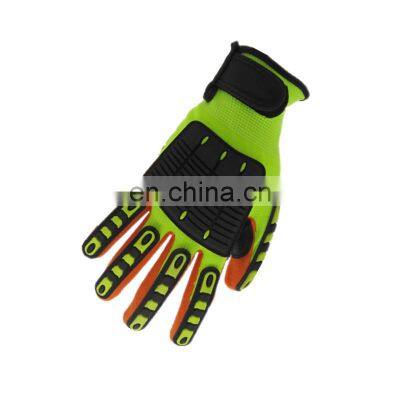 Oilfield Sandy Nitrile Cut Resistant TPR Anti Impact Mechanic Gloves Construction photo-3