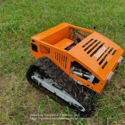 track mower, China robot lawn mower with remote control price, slope mower remote control for sale