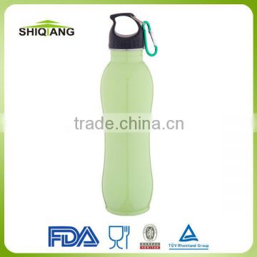 750ml wave shape stainless steel sport bottle with lid