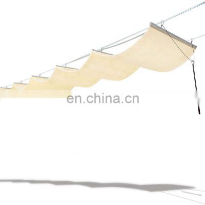 Factory 180gsm -200gsm 100% virgin new HDPE wave shade sun sail shade net for agriculture