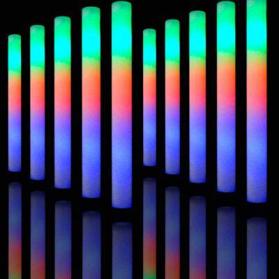Flashing Light Up Foam Stick Light Party Night Club Concert Event Decoration Toy Glow Sticks Bulk Colorful Led Foam Stick