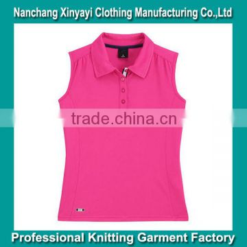 Quality Products Women Custom Polo T Shirt Design Cotton Fabric Wholesale Plain Polo Shirt Red Short Sleeve Sport Wear