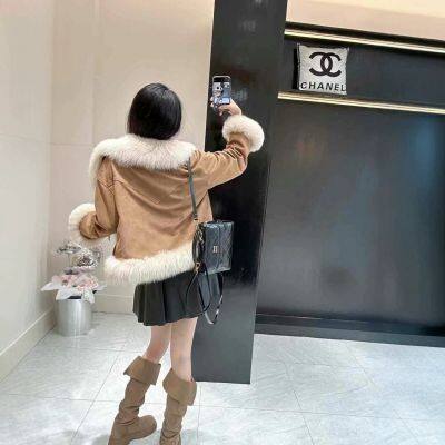 New Fox Fur Big Fur Collar Fur Integrated Fur Coat Women's Whole Leather Goose Down Inner Liner photo-3