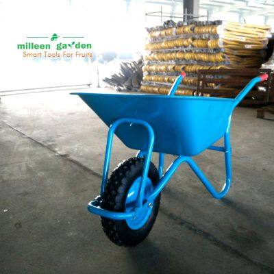 General Purpose Use Strong Galvanized Steel Tray Standard 100L Wheelbarrow Europe Building Home Garden DIY Agricultural
