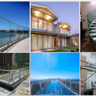 Glass Pool Fences & Glass Railings Frameless Glass Fence,safety Barrier ½ Inch Tempered Safety Glass photo-4