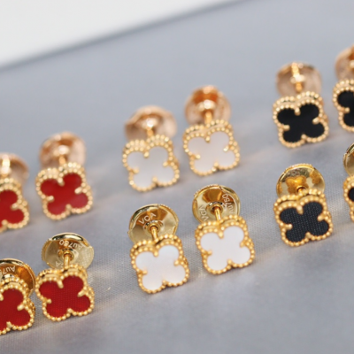 VCA 925pure Silver Four-leaf Clover Earrings photo-1