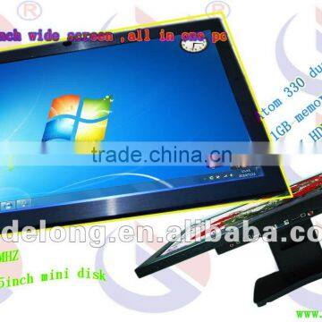 22in infrared multitouch pc advertising with LED panel I3 2.9GHz GT ION 218 platform