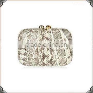 fashion ladies pu snake evening bag