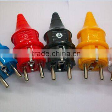 Top Industrial/Factory Germany Germany waterproof plug/Schuko waterproof rewirable plug/EU waterproof plug