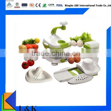 Hot sale multi vegetable chopper salad spinner and slicer set