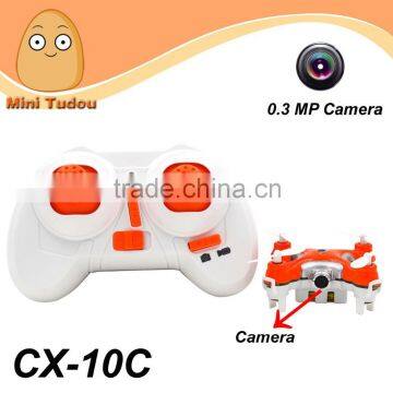 2015 Newest 2.4G Nano Dron 0.3 MP Camera CX-10C Mini Drone Toy With Camera                        
                                                Quality Choice