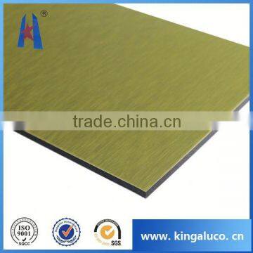 Cladding material aluminum composite wall covering
