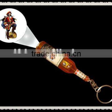 2015 ABS Led Projector Keychain Led Keyring to Halloween Led Bottle Shapes Keychaing3 photo-3