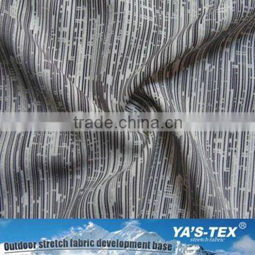 Woven Polyester Stripe Printed Fabric For Shirt/100% Polyester Fabric