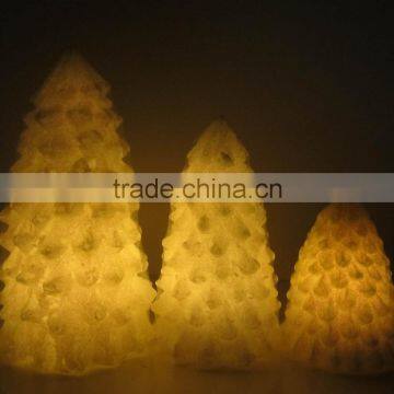 Flame Fountain Wax LED Pillar Candle